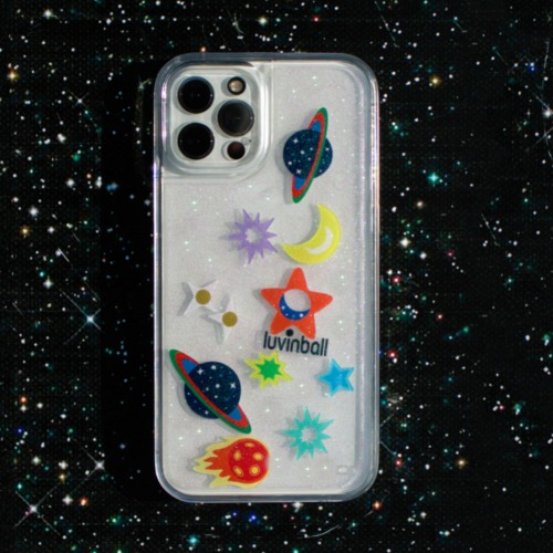 Universe Glitter iPhone Case